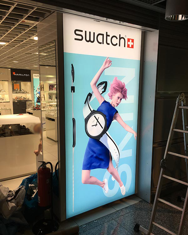 Leuchtkasten Außenwerbung